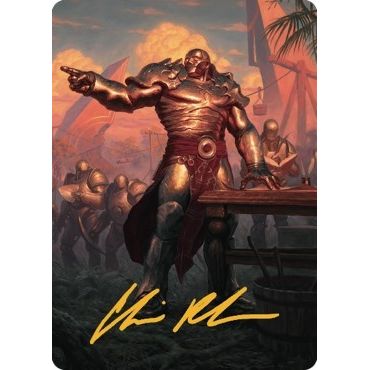 Image for Karn, Living Legacy Art Card (1/81) (Gold-Stamped Signature) (1) (ASDMU) - Magic: The Gathering