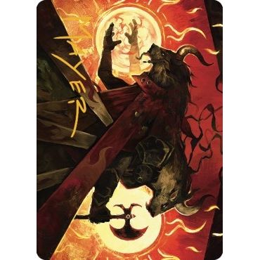 Image for Hurloon Battle Hymn Art Card (Gold-Stamped Signature) (33) (ASDMU) - Magic: The Gathering