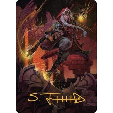 Image for Jaya, Fiery Negotiator Art Card (35/81) (Gold-Stamped Signature) (35) (ASDMU) - Magic: The Gathering