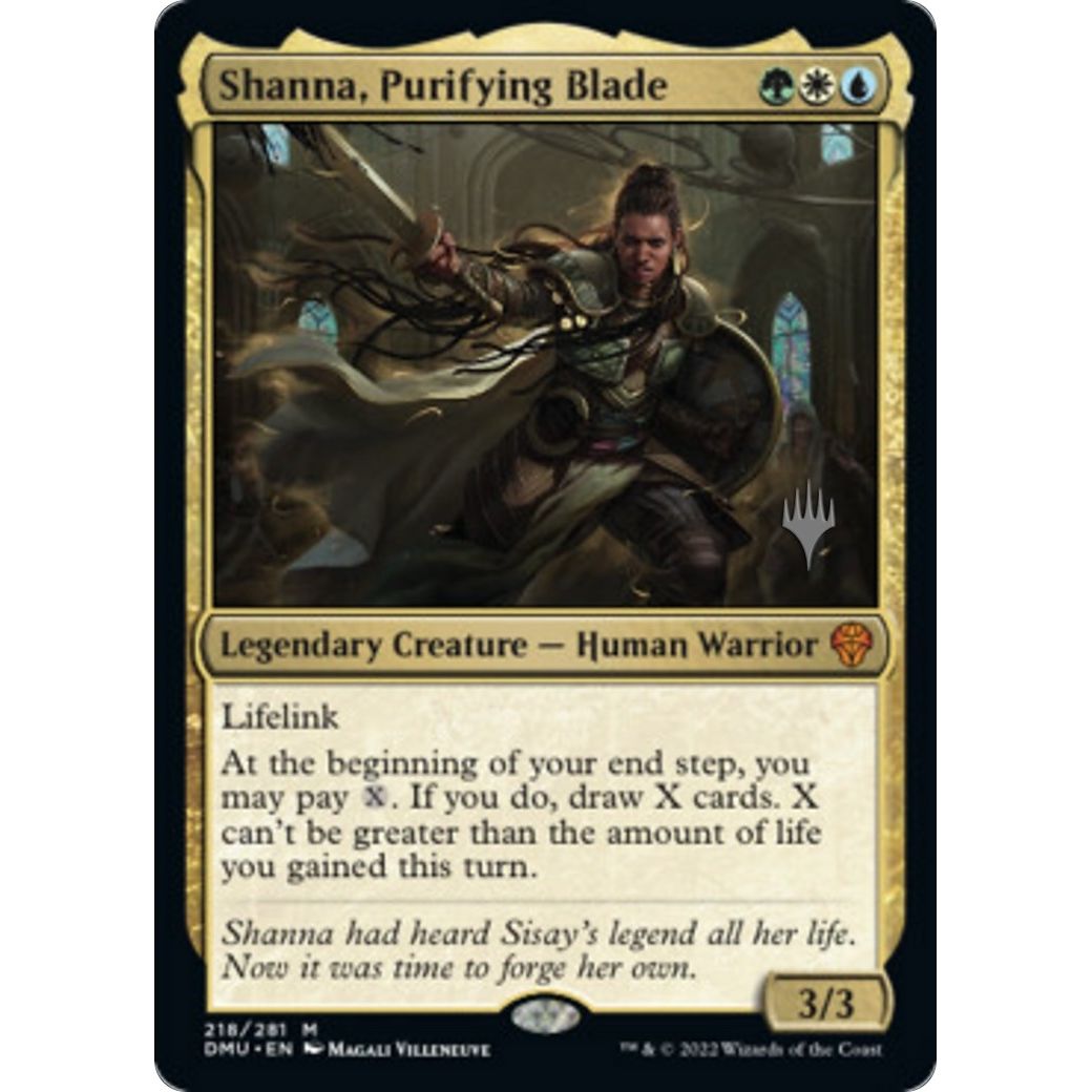 Image for Shanna, Purifying Blade (218) (PPDMU) - Magic: The Gathering