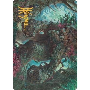 Image for Magnigoth Sentry Art Card (Gold-Stamped Signature) (40) (ASDMU) - Magic: The Gathering