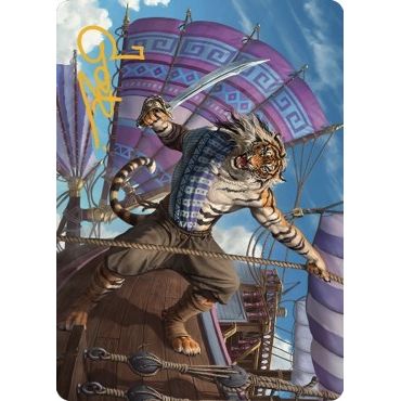 Image for Jedit Ojanen, Mercenary Art Card (Gold-Stamped Signature) (48) (ASDMU) - Magic: The Gathering