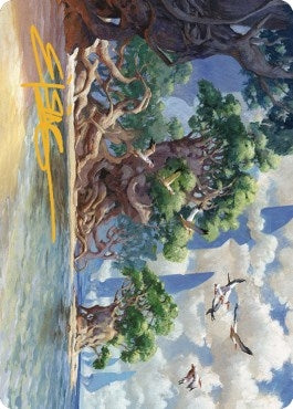 Image for Yavimaya Coast Art Card (Gold-Stamped Signature) (61) - Magic: The Gathering