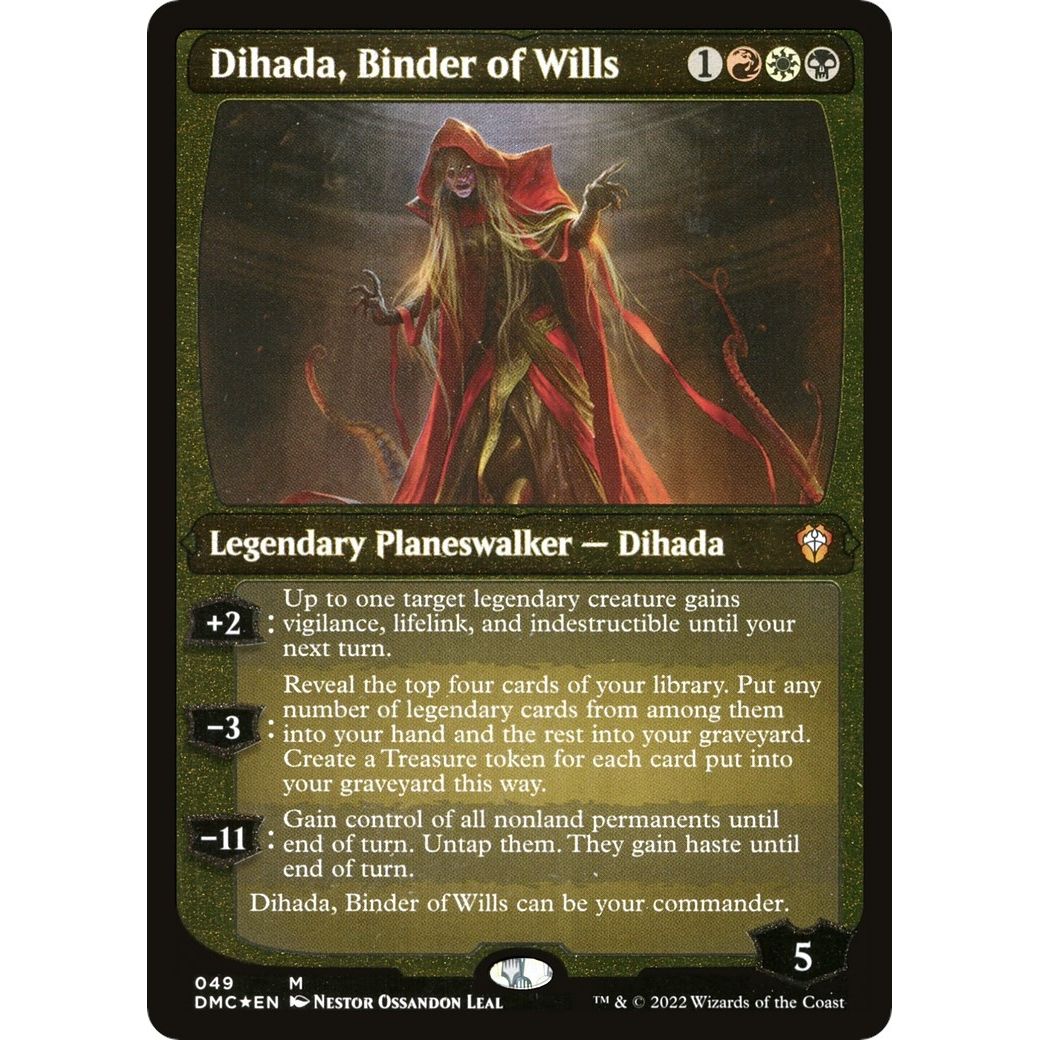 Image for Dihada, Binder of Wills (Display Commander) - Thick Stock (49) (DMC) - Magic: The Gathering