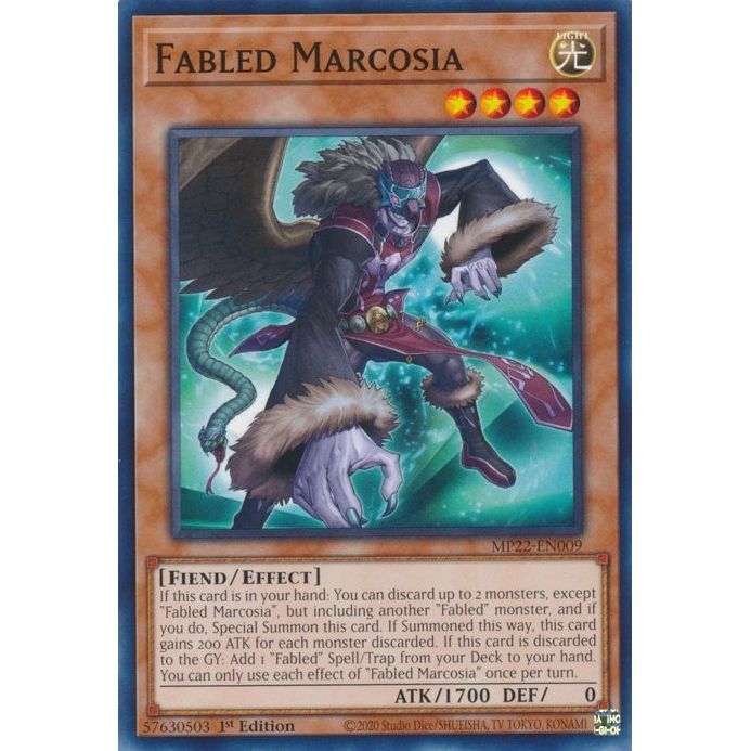 Image for Fabled Marcosia (MP22-EN009) (MP22) - YuGiOh