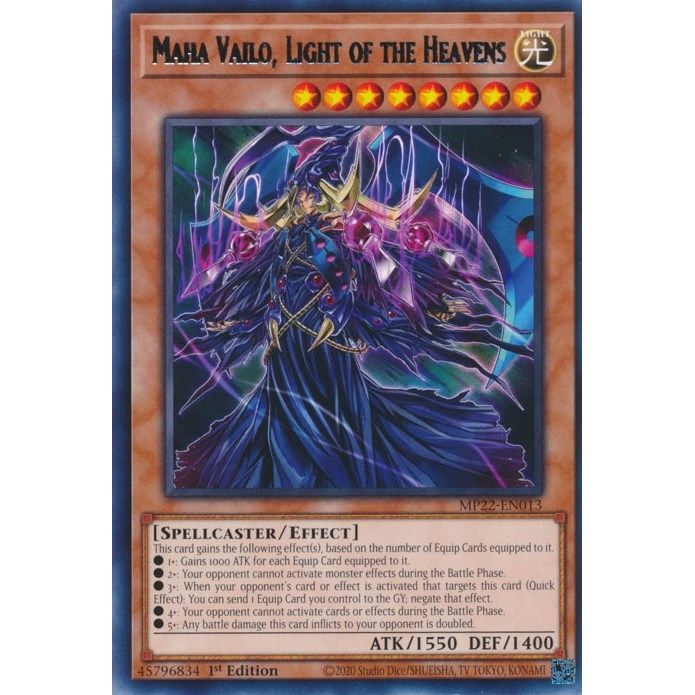 Image for Maha Vailo, Light of the Heavens (MP22-EN013) (MP22) - YuGiOh