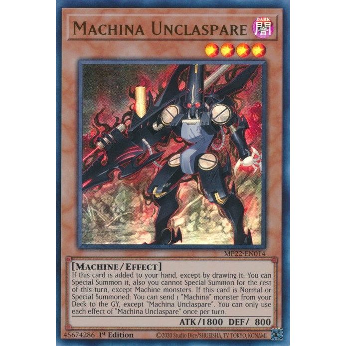 Image for Machina Unclaspare (MP22-EN014) (MP22) - YuGiOh
