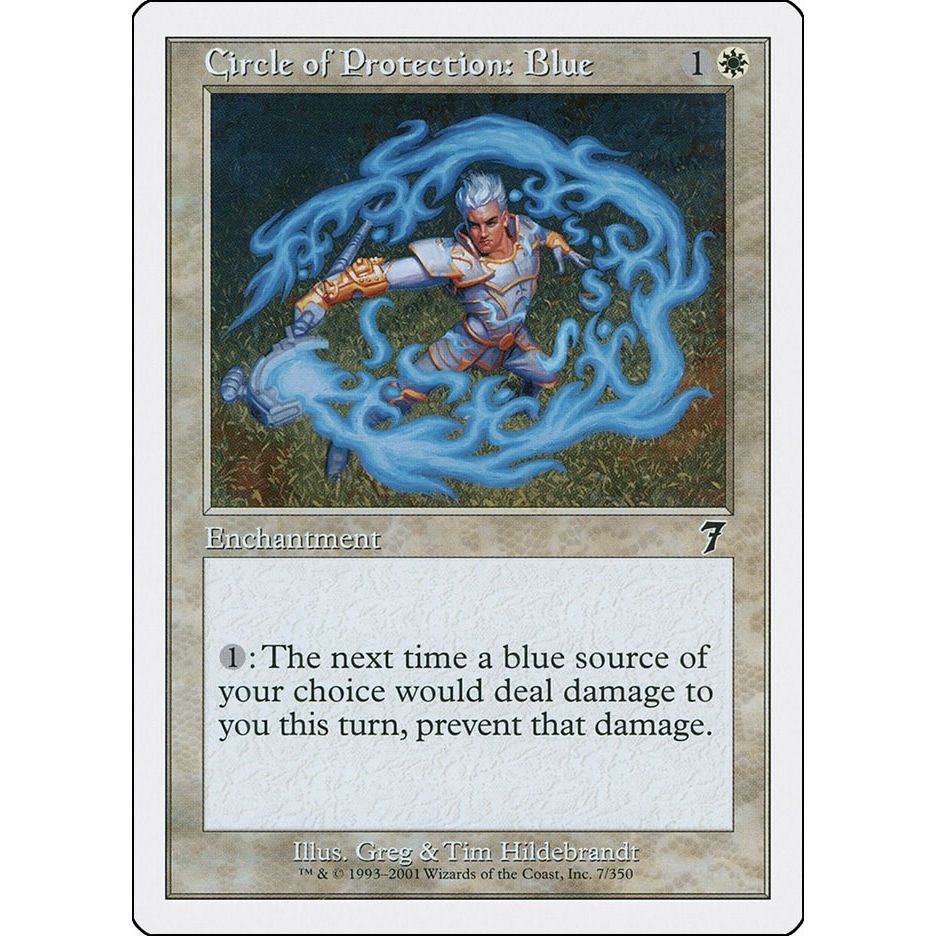 Image for Circle of Protection: Blue (7) (7ED) - Magic: The Gathering