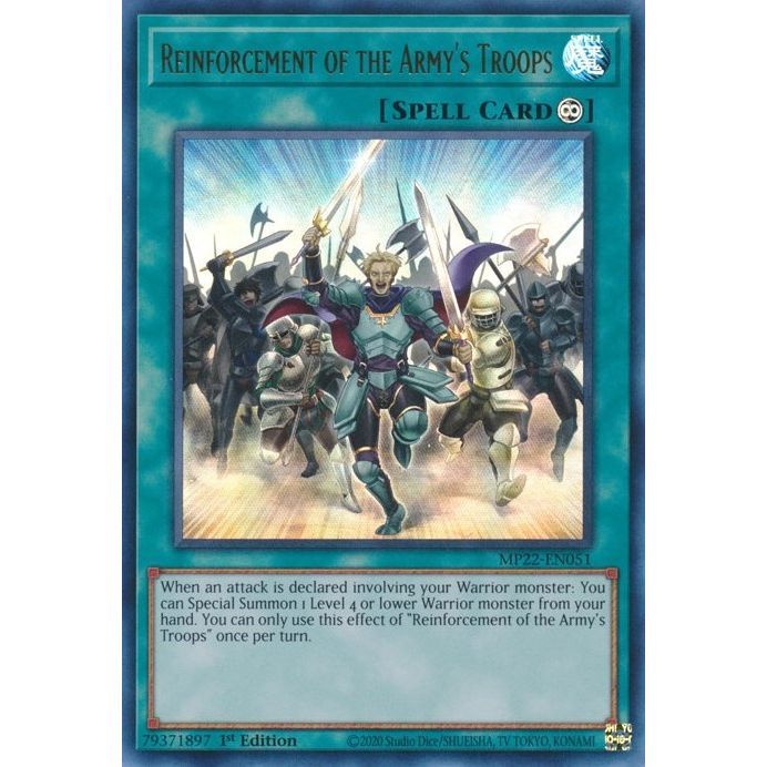 Image for Reinforcement of the Army's Troops (MP22-EN051) (MP22) - YuGiOh