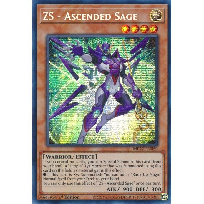 Image for ZS - Ascended Sage (MP22-EN059) (MP22) - YuGiOh
