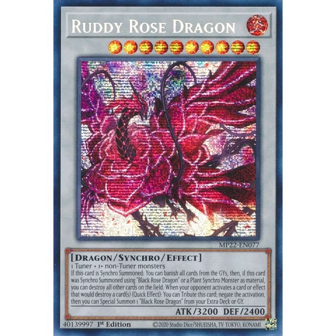 Image for Ruddy Rose Dragon (MP22-EN077) (MP22) - YuGiOh