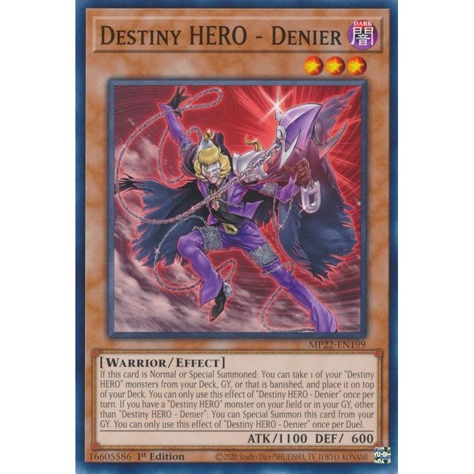 Image for Destiny HERO - Denier (MP22-EN199) (MP22) - YuGiOh