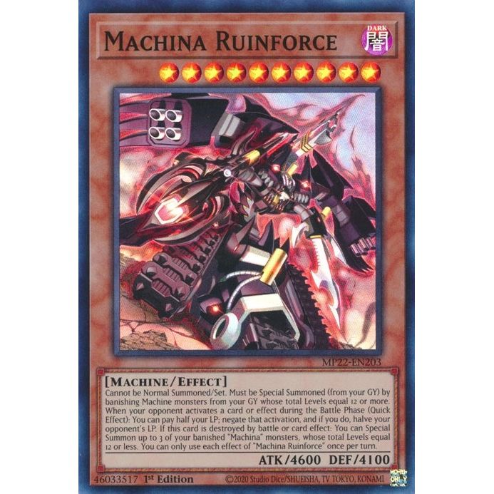 Image for Machina Ruinforce (MP22-EN203) (MP22) - YuGiOh