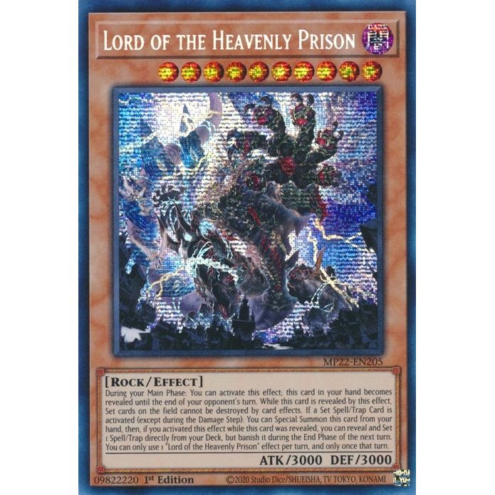 Image for Lord of the Heavenly Prison (MP22-EN205) (MP22) - YuGiOh