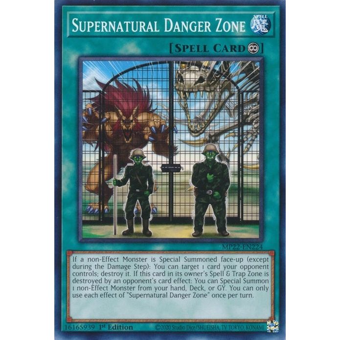 Image for Supernatural Danger Zone (MP22-EN224) (MP22) - YuGiOh