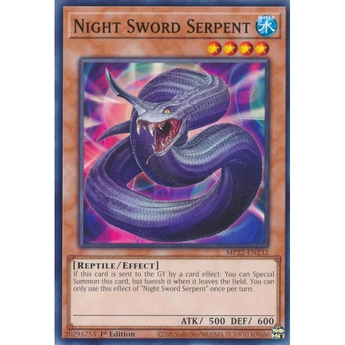 Image for Night Sword Serpent (MP22-EN232) (MP22) - YuGiOh