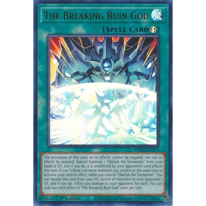 Image for The Breaking Ruin God (MP22-EN274) (MP22) - YuGiOh