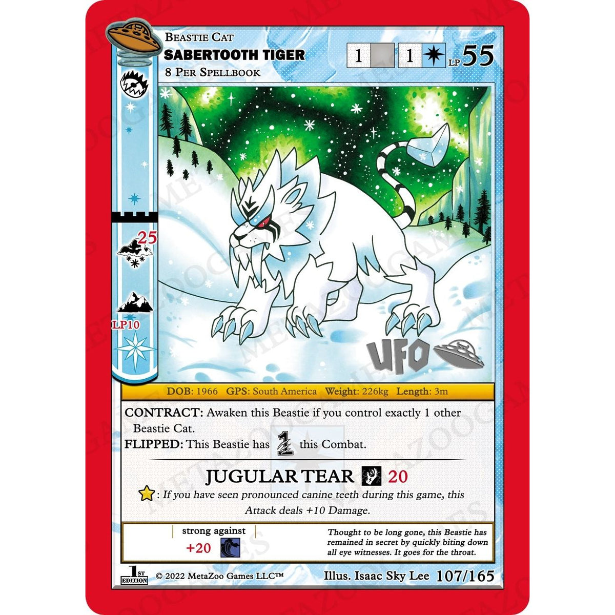 Image for Sabertooth Tiger (107/165) (UFOFE-SP) - MetaZoo