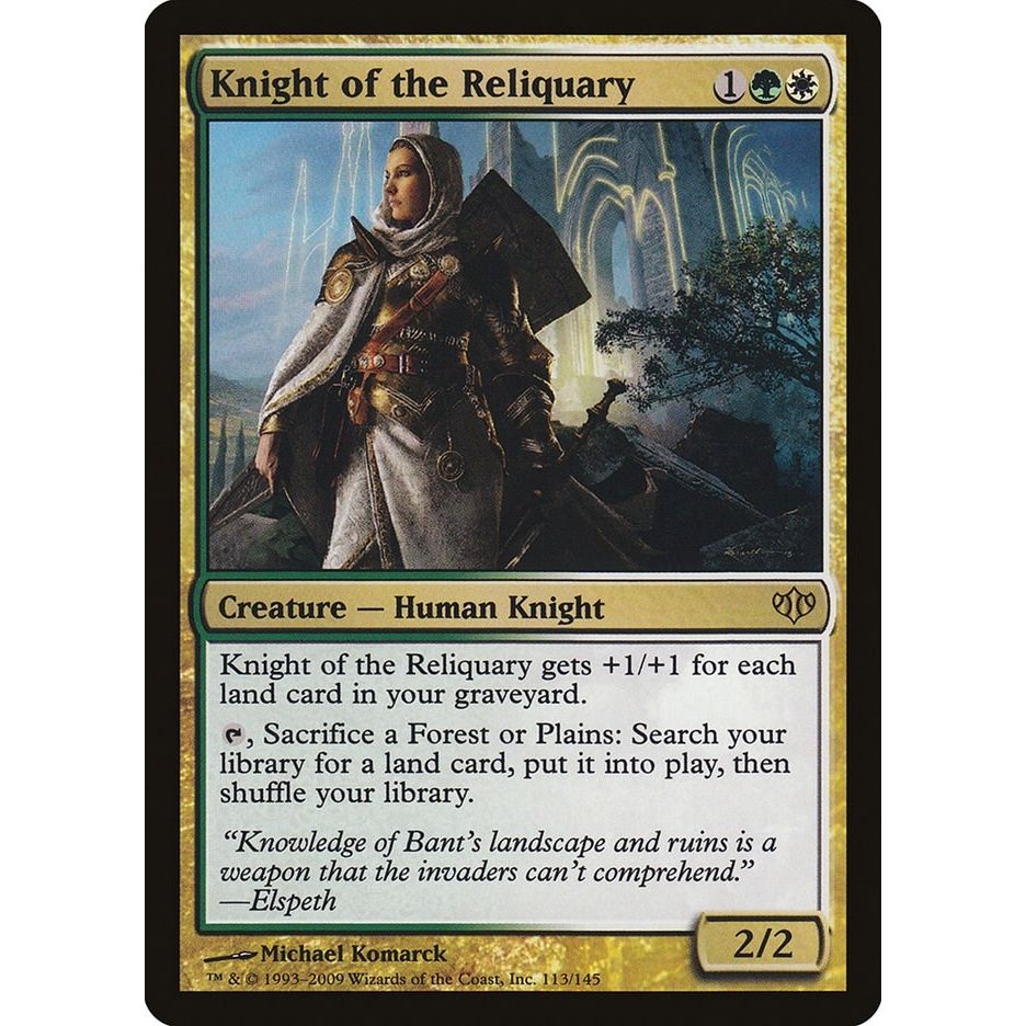 Image for Knight of the Reliquary (113) (CON) - Magic: The Gathering