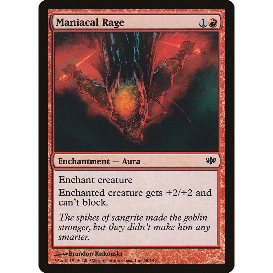 Image for Maniacal Rage (68) (CON) - Magic: The Gathering