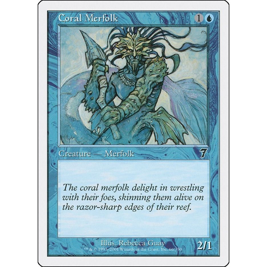 Image for Coral Merfolk (66) (7ED) - Magic: The Gathering