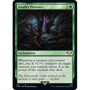 Image for Death's Presence (Surge Foil) (212) (40K) - Magic: The Gathering