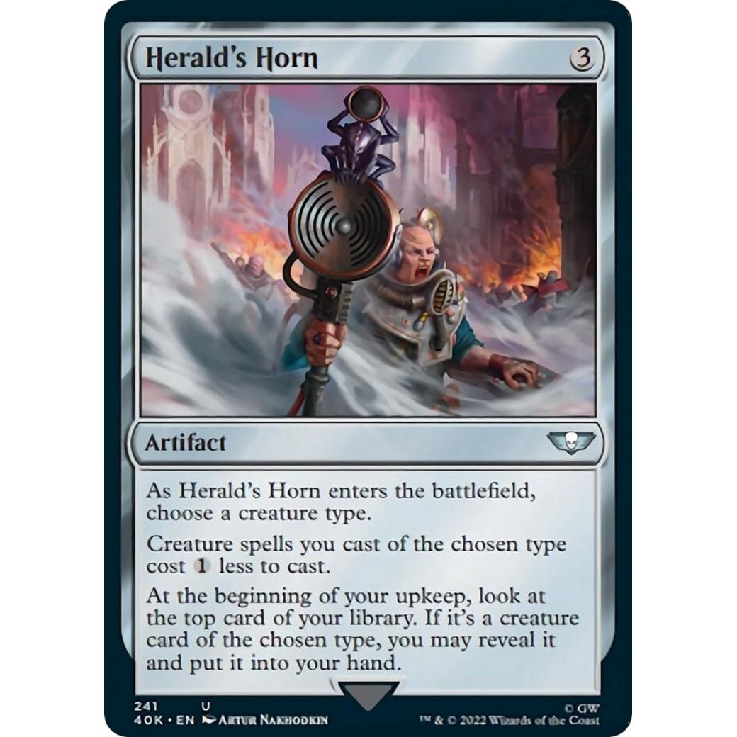 Image for Herald's Horn (Surge Foil) (241) (40K) - Magic: The Gathering
