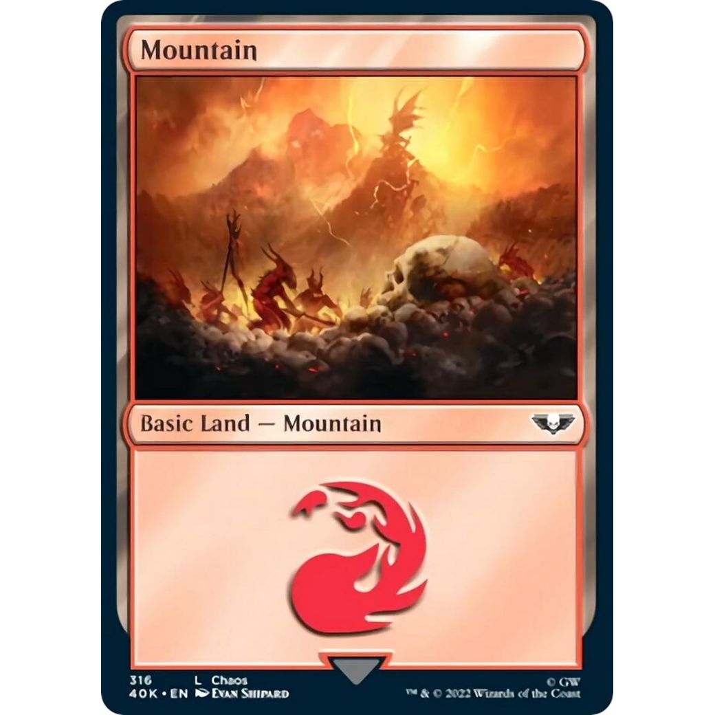 Image for Mountain (316) (Surge Foil) (316) (40K) - Magic: The Gathering
