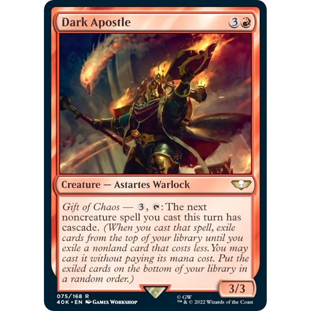 Image for Dark Apostle (Surge Foil) (75) (40K) - Magic: The Gathering