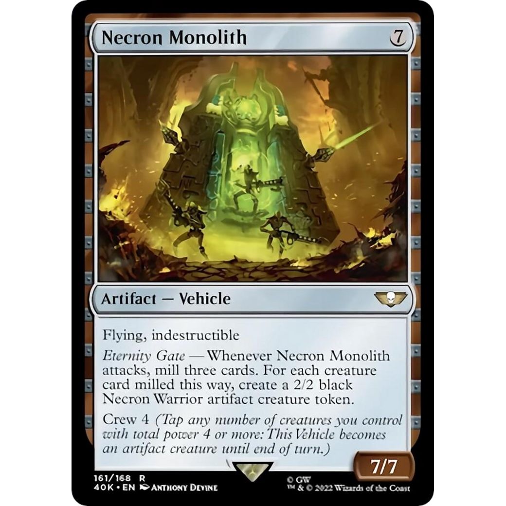 Image for Necron Monolith (161) (40K) - Magic: The Gathering