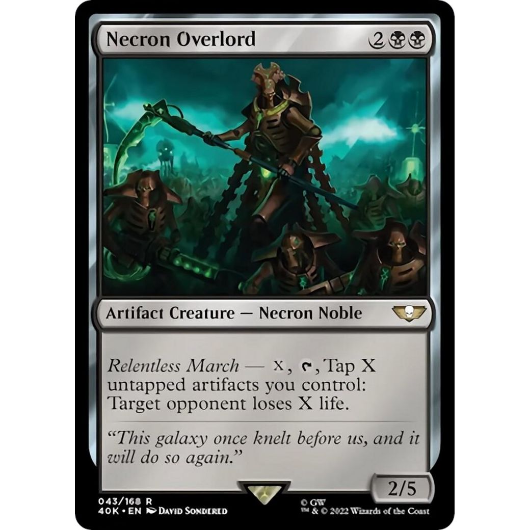 Image for Necron Overlord (Surge Foil) (43) (40K) - Magic: The Gathering