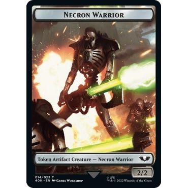 Image for Necron Warrior // Insect Double-Sided Token (14 // 22) (40K) - Magic: The Gathering