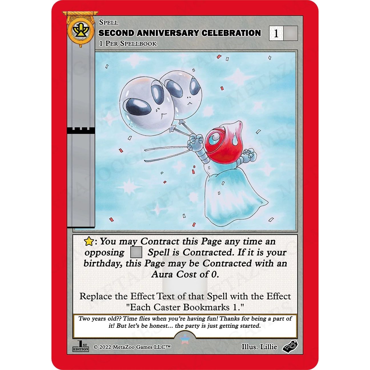 Image for Second Anniversary Celebration (1st Edition) (HOLIP) - MetaZoo
