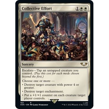 Image for Collective Effort (Surge Foil) (183) (40K) - Magic: The Gathering