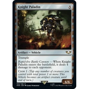 Image for Knight Paladin (Surge Foil) (160) (40K) - Magic: The Gathering