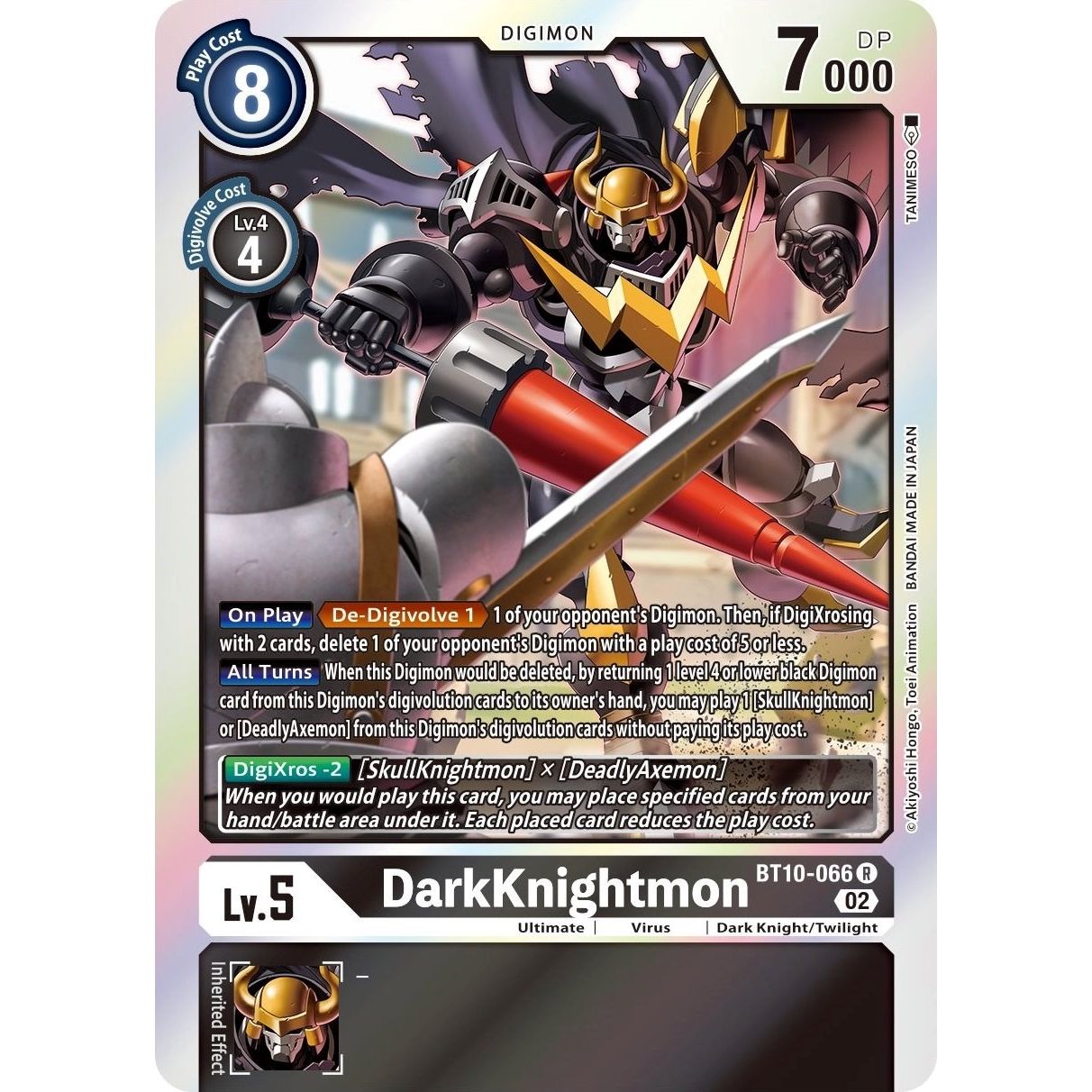 Image for DarkKnightmon (BT10-066 R) (BT10) - Digimon Card Game