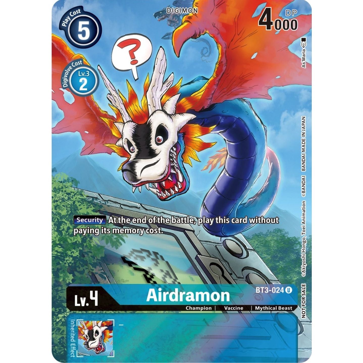 Image for Airdramon (25th Special Memorial Pack) (BT3-024 U) (BT01-03A) - Digimon Card Game