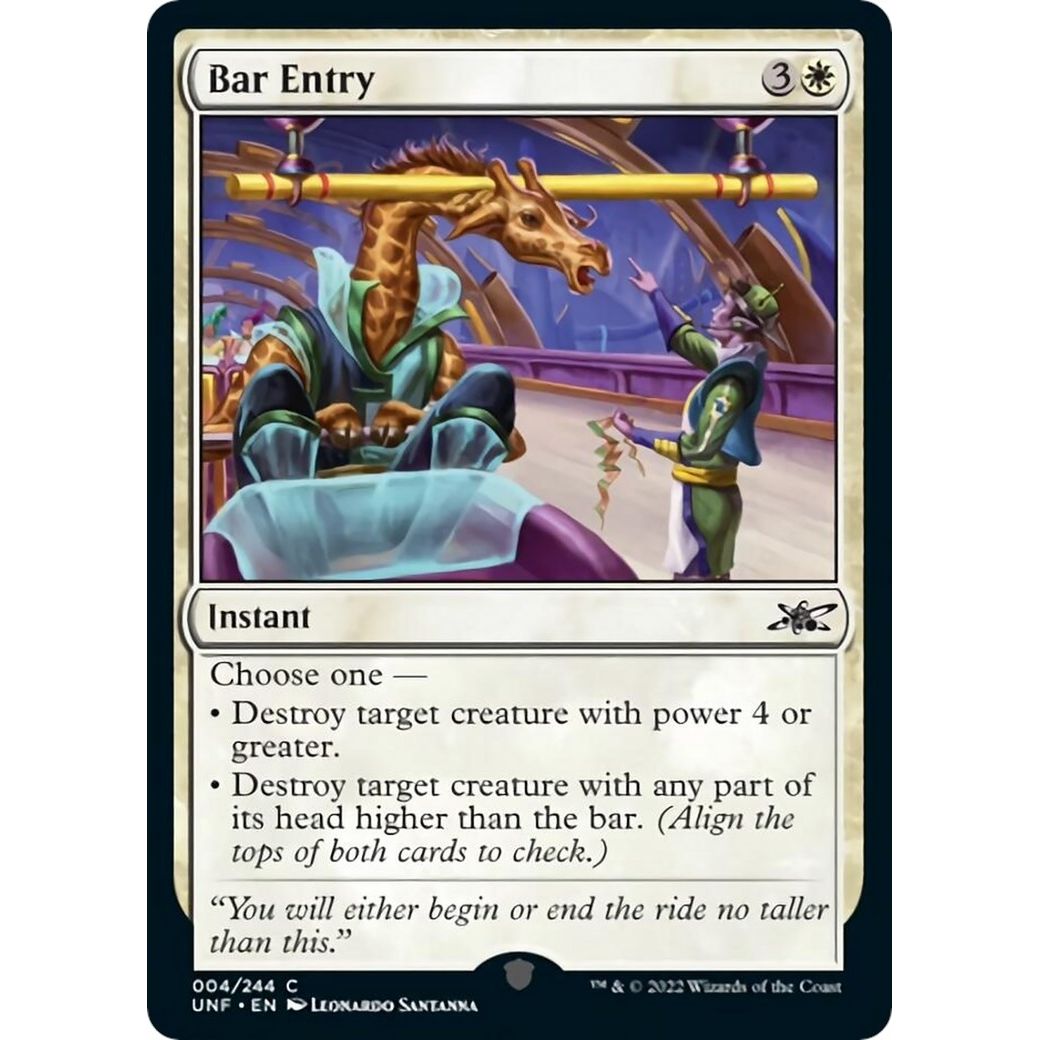 Image for Bar Entry (4) (UNF) - Magic: The Gathering