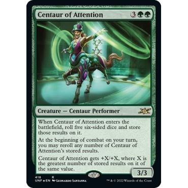 Image for Centaur of Attention (Galaxy Foil) (418) (UNF) - Magic: The Gathering