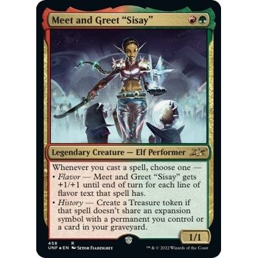 Image for Meet and Greet "Sisay" (Galaxy Foil) (458) (UNF) - Magic: The Gathering