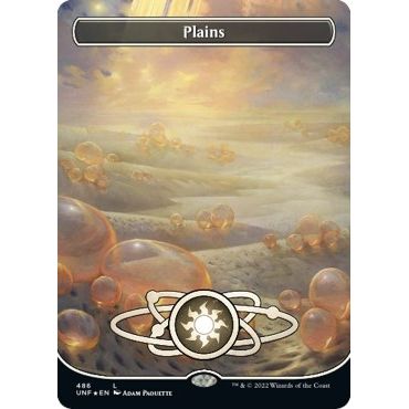 Image for Plains (486) (Borderless) (Galaxy Foil) (486) (UNF) - Magic: The Gathering