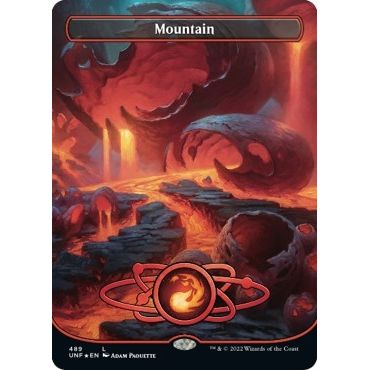 Image for Mountain (489) (Borderless) (Galaxy Foil) (489) (UNF) - Magic: The Gathering