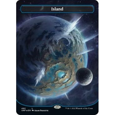 Image for Island (492) (Borderless) (Galaxy Foil) (492) (UNF) - Magic: The Gathering