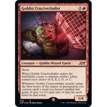 Image for Goblin Cruciverbalist (Galaxy Foil) (396) (UNF) - Magic: The Gathering