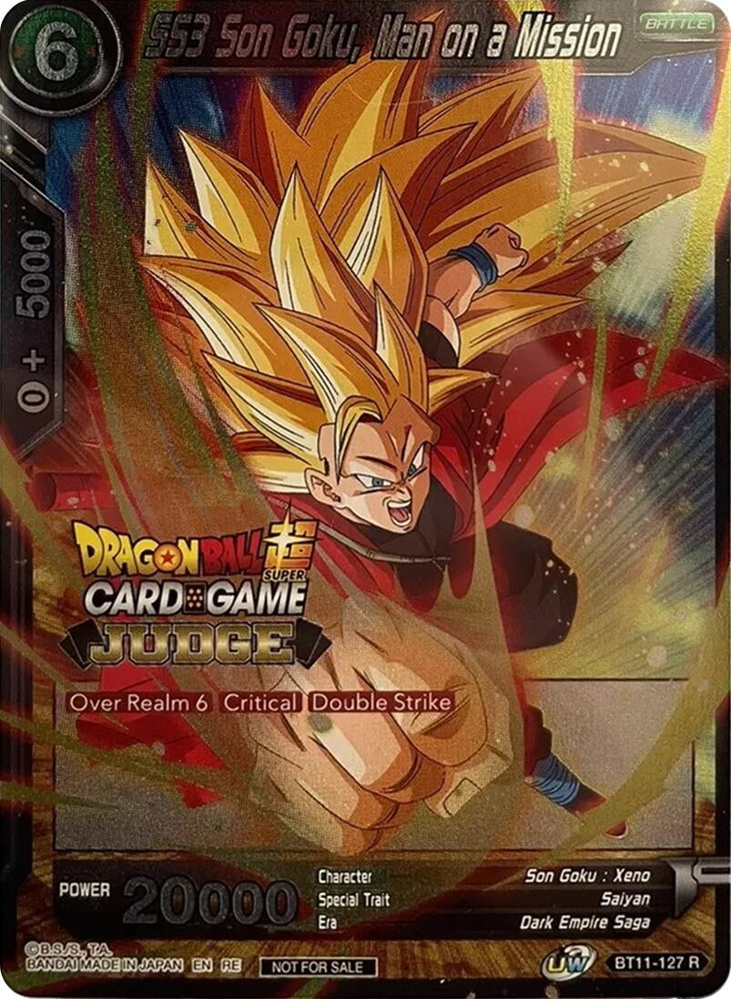 Image for SS3 Son Goku, Man on a Mission (Judge Pack Vol.12) (BT11-127) (TPR) - Dragon Ball Super: Masters