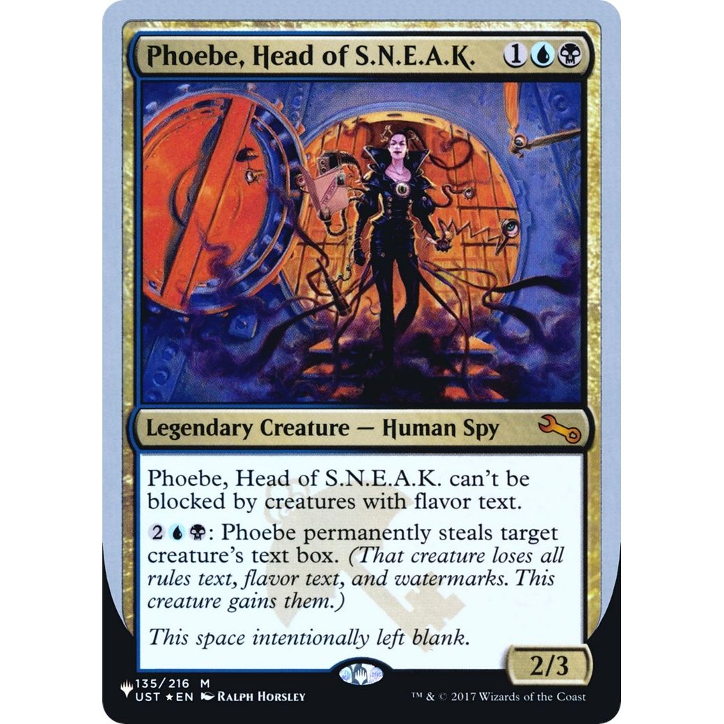 Image for Phoebe, Head of S.N.E.A.K. (135/216) (LIST) - Magic: The Gathering