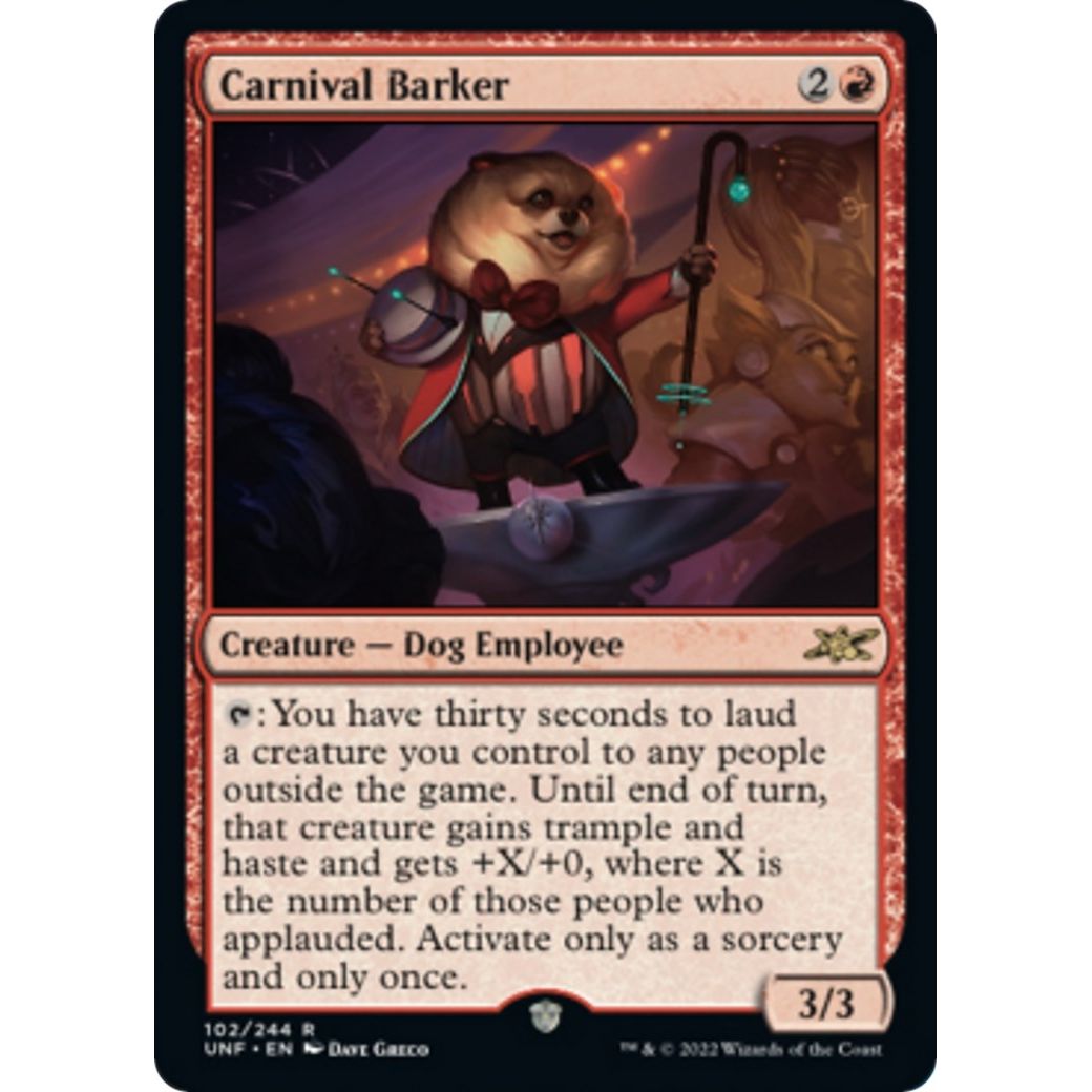 Image for Carnival Barker (102) (UNF) - Magic: The Gathering