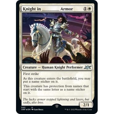 Image for Knight in _______ Armor (Galaxy Foil) (303) (UNF) - Magic: The Gathering