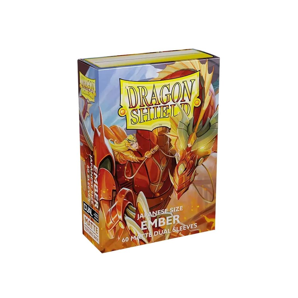 Image for Dragon Shield Dual Matte Japanese Sleeves - Ember (60-Pack) - Card Sleeves