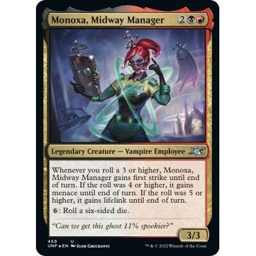 Image for Monoxa, Midway Manager (Galaxy Foil) (459) (UNF) - Magic: The Gathering